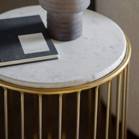 PaulaHome - Riley Side Table Gold